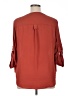 Torrid 100% Polyester Red 3/4 Sleeve Blouse Size 1X Plus (1) - photo 2