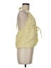 Shein 100% Polyester Yellow Sleeveless Blouse Size 6 - photo 4