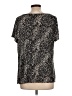 Jaclyn Smith Animal Print Black Short Sleeve Blouse Size L - photo 2