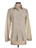 Shein Stripes Ivory Long Sleeve Blouse Size 4 - photo 1