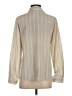Shein Stripes Ivory Long Sleeve Blouse Size 4 - photo 2