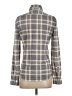 Express Plaid Gray Long Sleeve Button-Down Shirt Size XS - photo 2