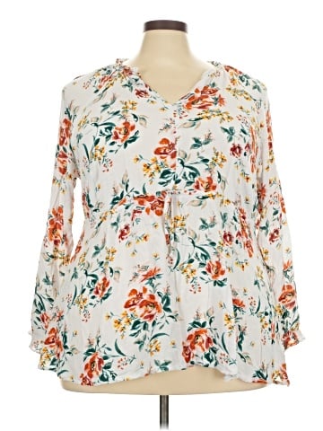 Torrid 3/4 Sleeve Blouse (view 1)