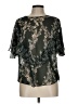 BCBGMAXAZRIA 100% Polyester Green Short Sleeve Blouse Size L - photo 1