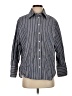 Gap 100% Cotton Stripes Blue 3/4 Sleeve Button-Down Shirt Size S - photo 1