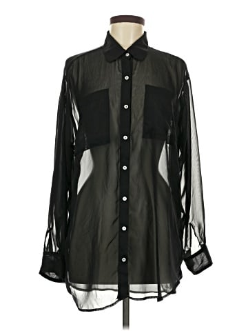 American Apparel Long Sleeve Blouse (view 1)