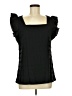 Unbranded Black Short Sleeve Blouse Size M - photo 1