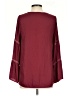 Hayden 100% Polyester Burgundy Long Sleeve Blouse Size S - photo 2