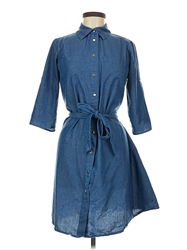 Pre-owned Ny Collection Casual Dress In Blue