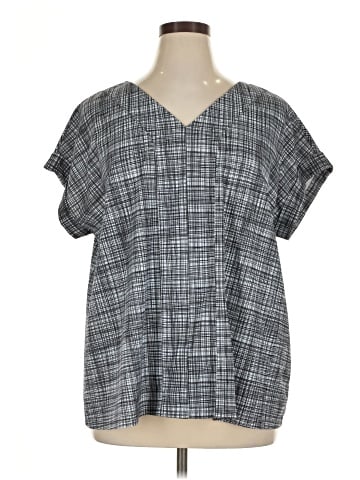 Worthington Short Sleeve Blouse (view 1)