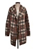 Field Flower Plaid Brown Coat Size XS - photo 1