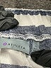 Athleta 100% Linen Stripes Gray Shorts Size 6 - photo 3