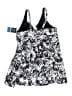 Swim Solutions Floral Black Swimsuit Cover Up Size 18 - photo 2