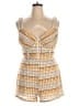 Fashion Nova 100% Polyester Tweed Yellow Ivory Romper Size 1X - photo 1