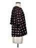 Ann Taylor Polka Dots Black Short Sleeve Blouse Size S - photo 4