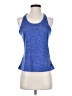 Adidas 100% Polyester Blue Active Tank Size S - photo 1