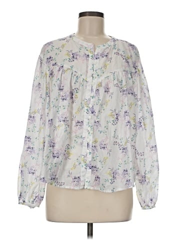 Scoop Long Sleeve Blouse (view 1)