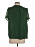 Ann Taylor LOFT 100% Polyester Green Short Sleeve Blouse Size S - photo 2