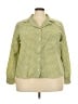 Levi's 100% Polyester Houndstooth Green 3/4 Sleeve Blouse Size XXL - photo 1