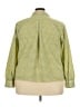 Levi's 100% Polyester Houndstooth Green 3/4 Sleeve Blouse Size XXL - photo 2