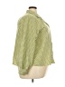 Levi's 100% Polyester Houndstooth Green 3/4 Sleeve Blouse Size XXL - photo 4