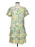 Umgee 100% Polyester Print Yellow Casual Dress Size S - photo 1