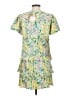 Umgee 100% Polyester Print Yellow Casual Dress Size S - photo 2