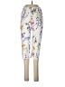 Unbranded 100% Polyester Floral White Casual Pants Size L - photo 1