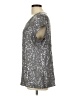 Madison Metallic Silver Short Sleeve Top Size L - photo 5