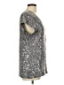 Madison Metallic Silver Short Sleeve Top Size L - photo 4