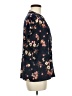 Unbranded 100% Polyester Floral Blue Short Sleeve Blouse Size M - photo 4