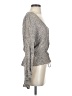 Blue Life 100% Rayon Gray Long Sleeve Blouse Size S - photo 4