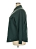 Chico's Solid Green 3/4 Sleeve Button-Down Shirt Size XXL (4) - photo 5