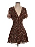 showpo 100% Polyester Floral Brown Cocktail Dress Size 2 - photo 1
