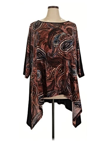 Attitudes by Renee 3/4 Sleeve Top (view 1)