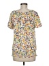 Unbranded Yellow Short Sleeve Blouse Size M - photo 2