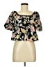 Blu Pepper Black 3/4 Sleeve Blouse Size M - photo 1