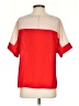 Alex + Alex 100% Polyester Color Block Red Short Sleeve Blouse Size S - photo 2