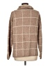 Madewell Plaid Brown Turtleneck Sweater Size L - photo 2