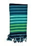 Old Navy 100% Polyester Stripes Teal Scarf One size - photo 2