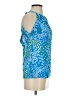 Escapada 100% Rayon Blue Sleeveless Blouse Size XS - photo 4