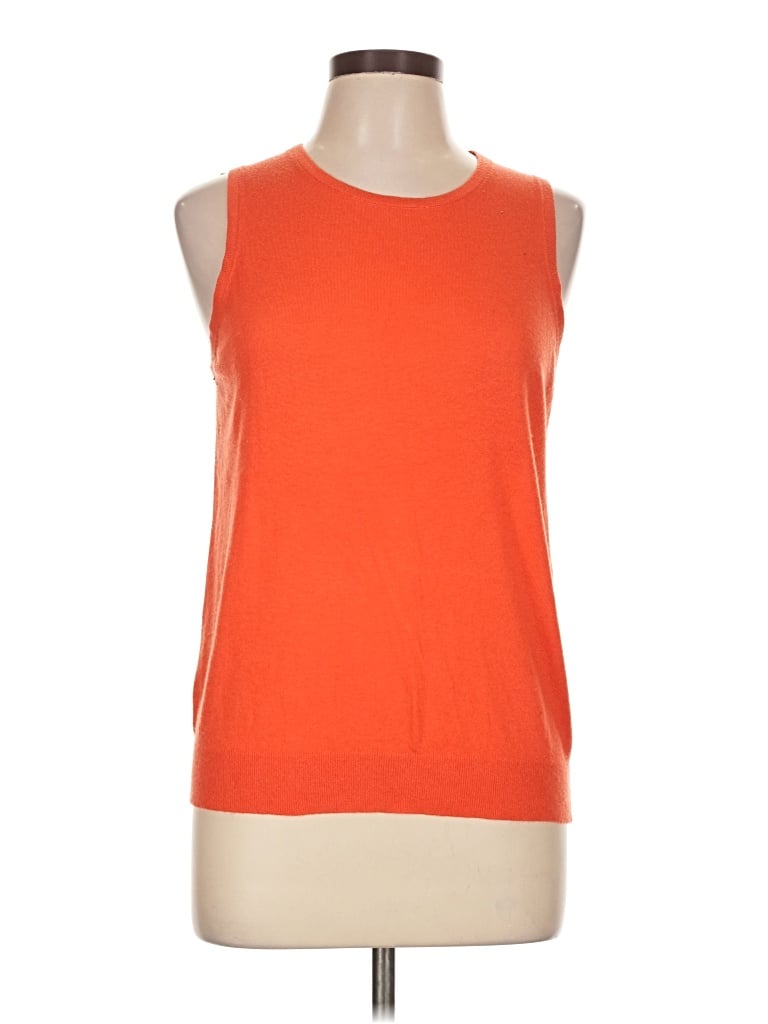 Pre-owned Ann Taylor Sweater Vest In Orange