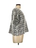 French Connection Silver Short Sleeve Top Size L - photo 4