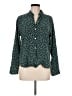 Amour Vert Polka Dots Green Long Sleeve Blouse Size M - photo 1