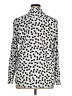 Karl Lagerfeld Paris 100% Polyester Polka Dots Silver Long Sleeve Blouse Size XL - photo 2