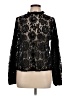 Topshop Black Long Sleeve Blouse Size 10 - photo 1