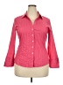 Talbots Pink 3/4 Sleeve Button-Down Shirt Size 18 - photo 1