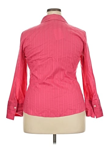 Talbots 3/4 Sleeve Button-Down Shirt (view 2)