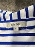 Tyler Boe Stripes Blue 3/4 Sleeve Button-Down Shirt Size S - photo 7