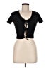 Zara Black Short Sleeve Top Size M - photo 1